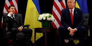 Ukrainas president Volodymyr Zelenskyj och USA:s president Donald Trump. (Foto: TT)