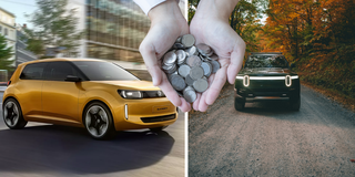 Volkswagen dundrar in mer pengar i Rivian för deras mjukvara. (Foto: Volkswagen, Wes Hicks på Unsplash och Canva)