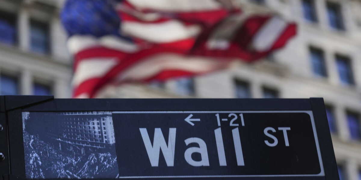 Börserna på Wall Street föll. Arkivbild.