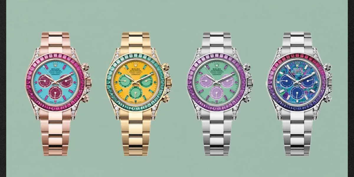 Fyra unika Rolex-klockor såldes för en halv miljard och pengarna går nu till välgörenhet.