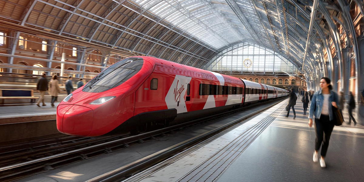 Richard Bransons Virgin Group rullar ut nya snabbtåg mellan London och Europas storstäder.