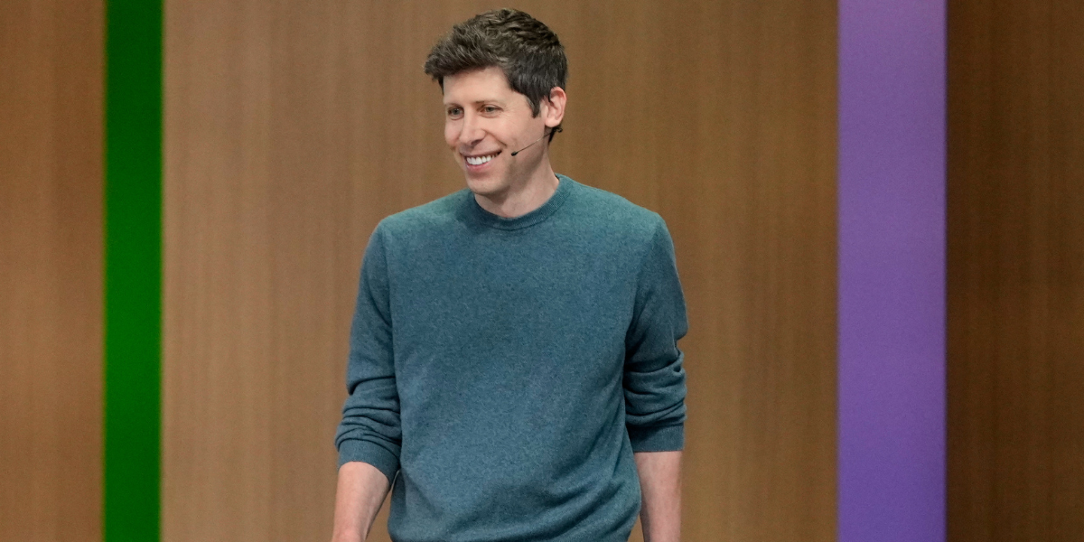 OpenAI:s vd Sam Altman talar vid konferensen OpenAI DevDay 2026 tisdagen den 29 september 2026 i San Francisco. (Foto: Jeff Chiu / TT)