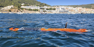 Saabs drönare AUV62-MR, som är konstruerad för att fungera effektivt i alla typer av vatten, med särskilda fördelar i grundare vatten. (Foto: Saab)