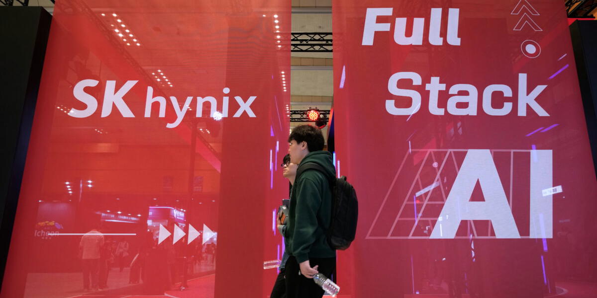 Det går bra för minnesjätten SK Hynix. Bild från tidigare i oktober.