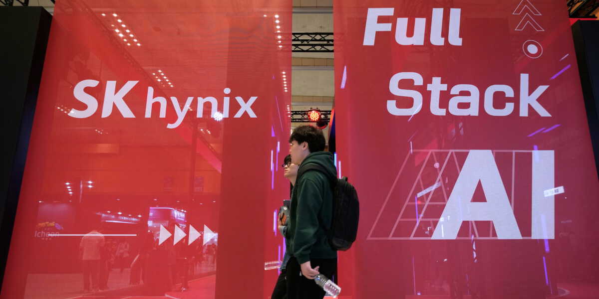 Det går bra för minnesjätten SK Hynix. Bild från tidigare i oktober.