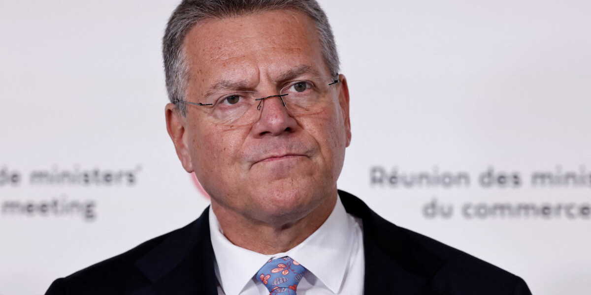 EU:s handelskommissionär Maros Sefcovic. Arkivbild.