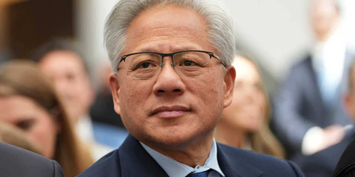 Nvidia-vd:n Jensen Huang deltar vid ”Nvidia Ecosystem Reception” i Stockholm. Arkivbild.