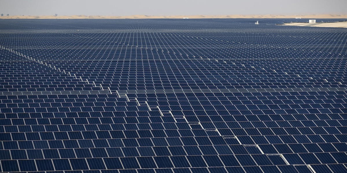 Det är framför allt solenergi som driver världens omställning.