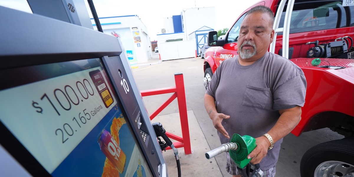 Dieselpriserna i USA har skjutit i höjden på sistone.