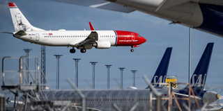 Norwegian på väg att landa på Kastrup. Där vill man nu sparka 125 piloter och kabinanställda och ersätta majoriteten med spansk personal.