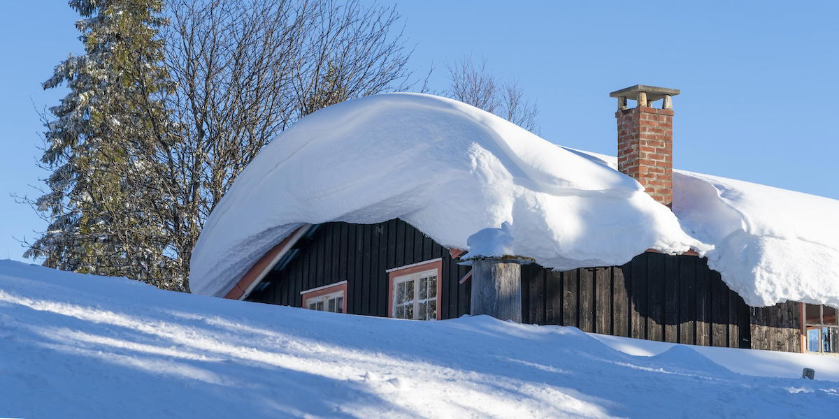 Fritidshus i vinter