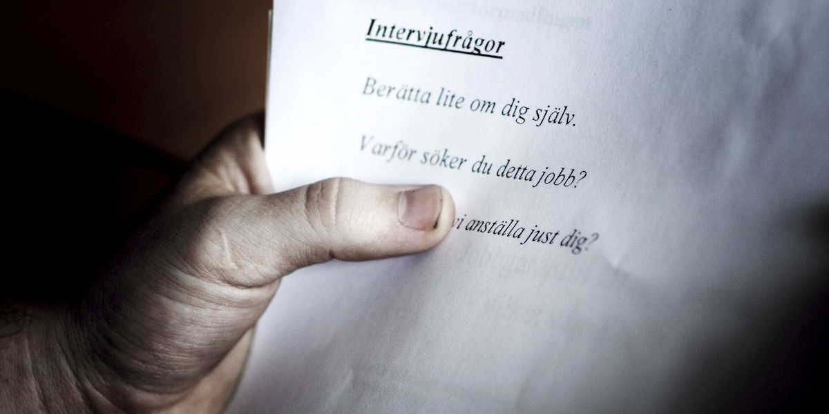 Frågor till jobbintervjun