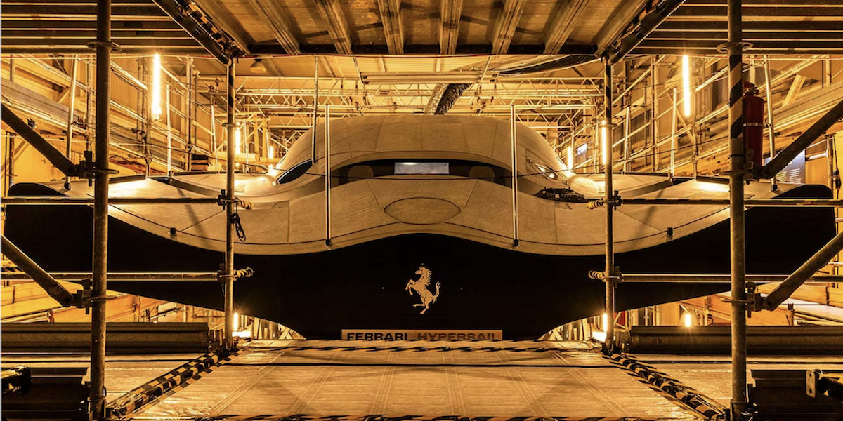 Ferrari flygande segelbåt Hypersail