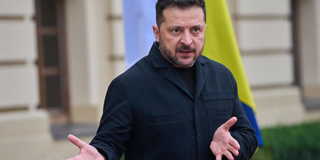 Ukrainas president Volodymyr Zelenskyj på torsdagen. 