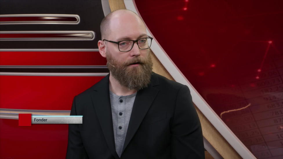 Northvolts avgående ordförande Tom Johnstone i samband med att företaget förklarades i konkurs.